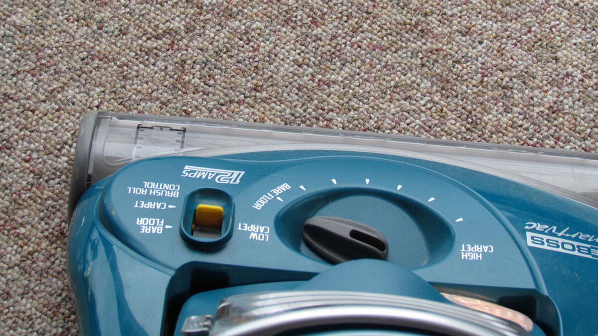 Night janitor vacuums special messages into rugs every night