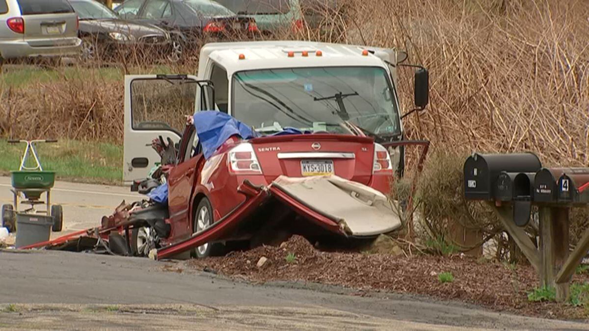 Man dies after headon collision on Allegheny County road