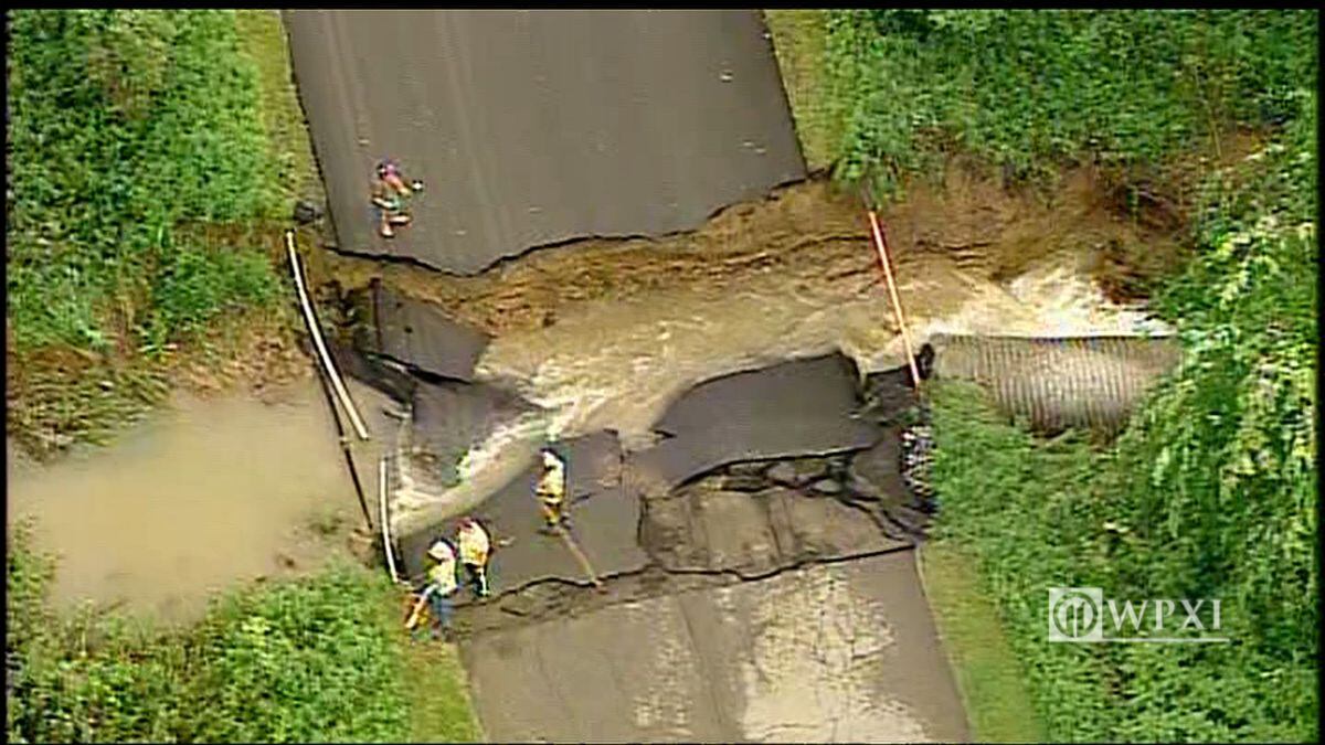 Road collapses in Zelienople, state of emergency declared