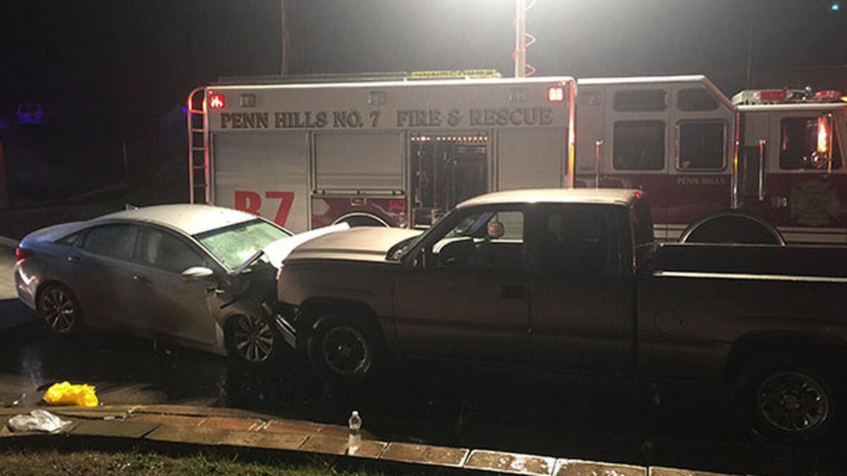 2 vehicle crash leaves 11 injured in Penn Hills