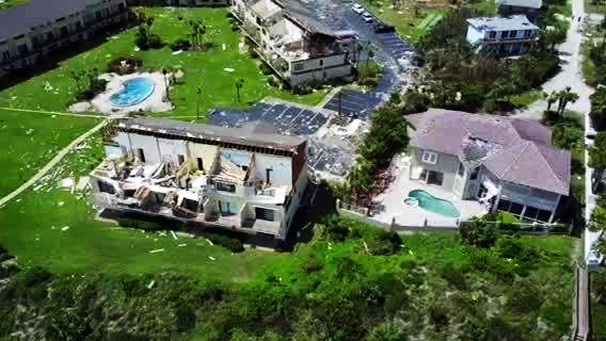 Hurricane Irma aftermath Drone video shows St. Augustine damage