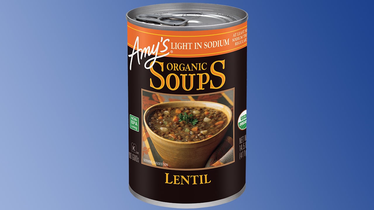 Amy’s Kitchen Recalls Over 184,000 Cans of Lentil Soup Due to Spoilage Concerns