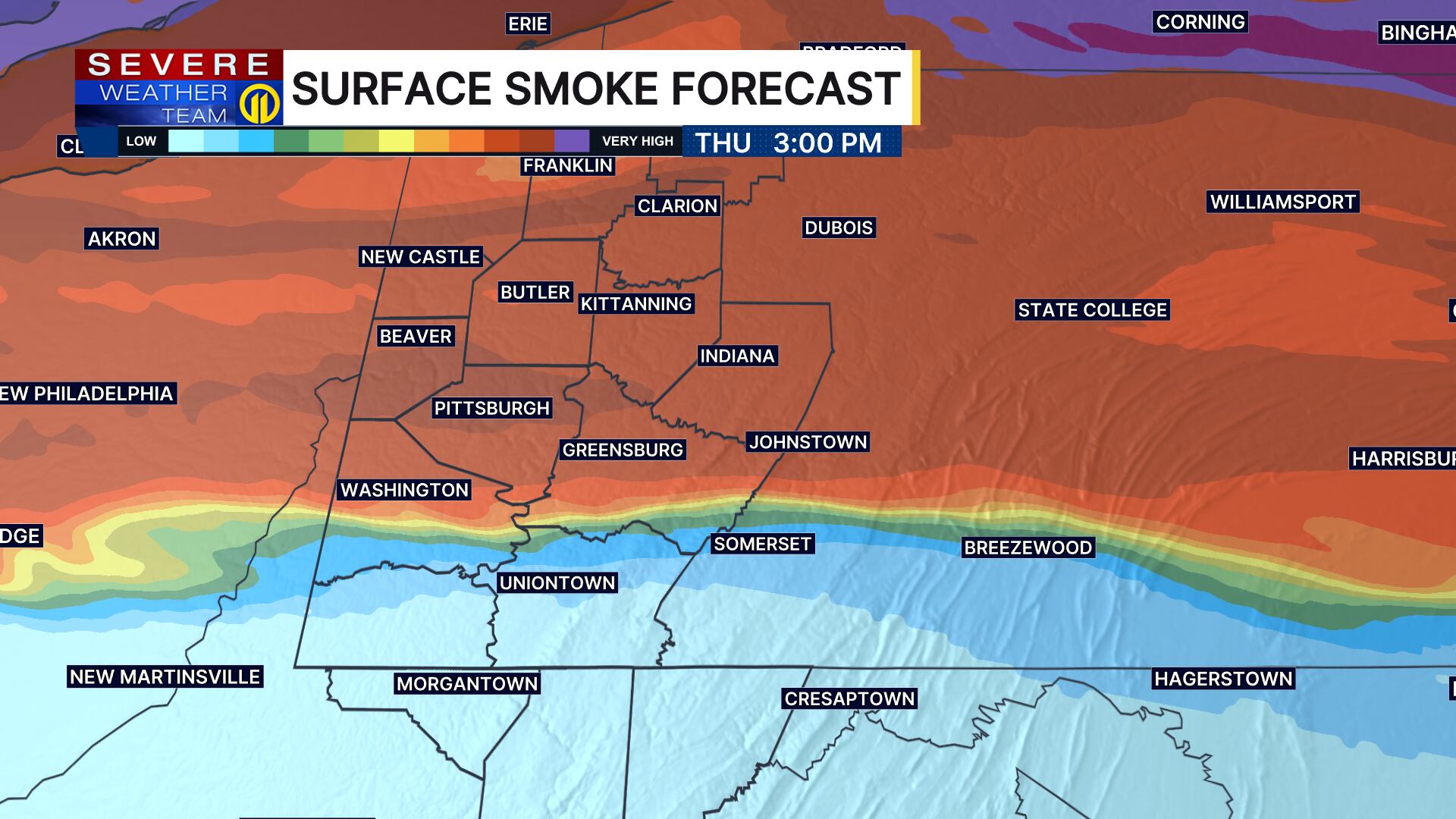Code red air quality alert across the entire region – WPXI
