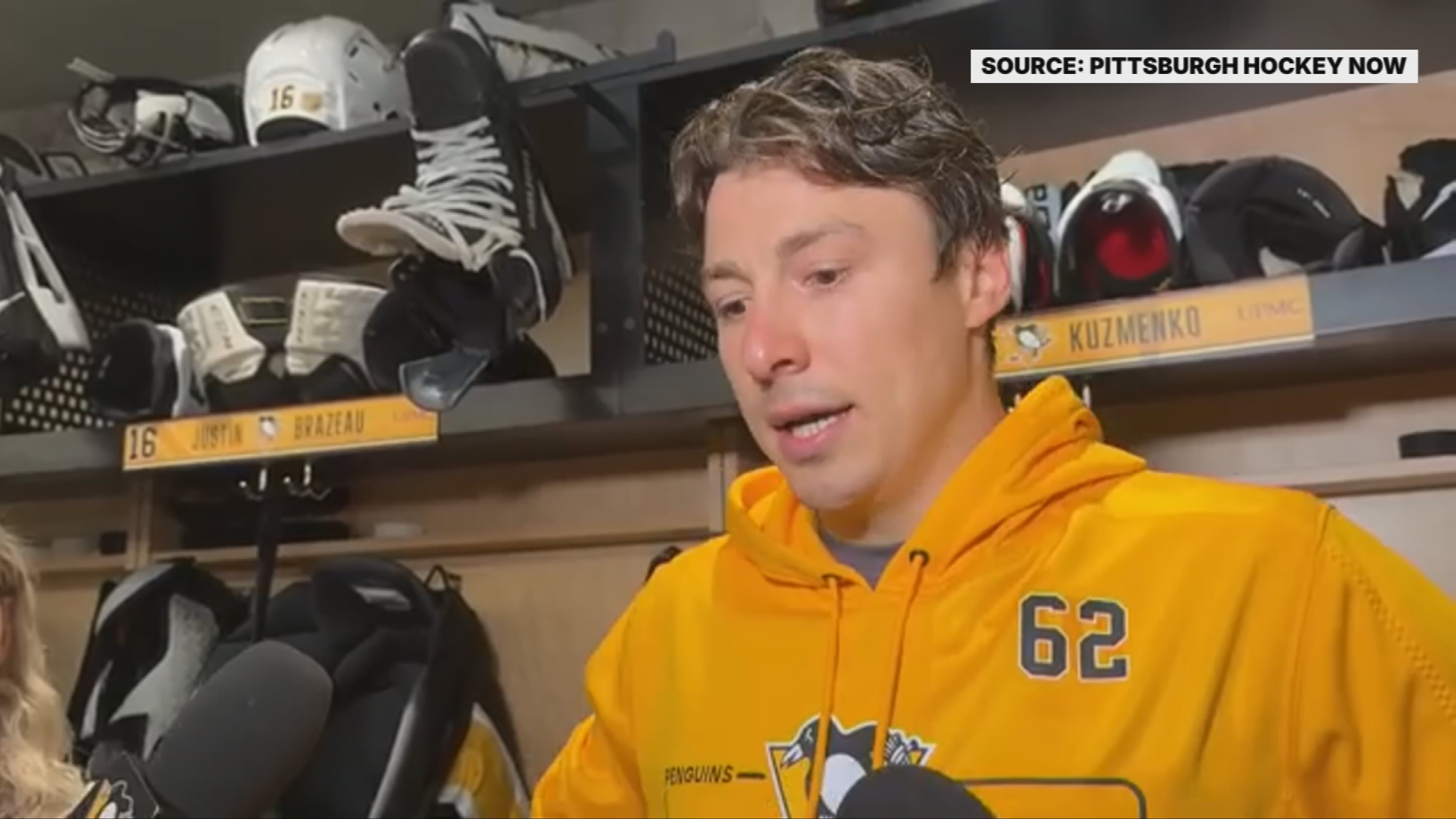 Penguins Forward Andrei Kuzmenko to Change Jersey Number in Tribute
