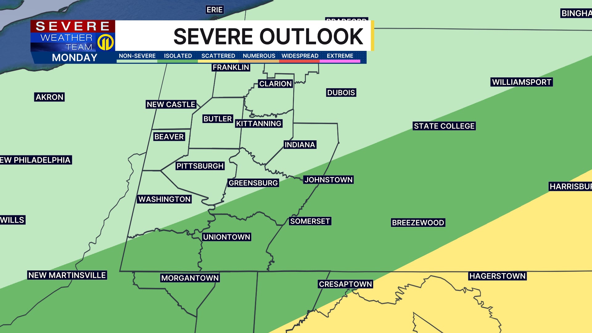 Rainy start to Monday with flooding, strong winds possible in some areas