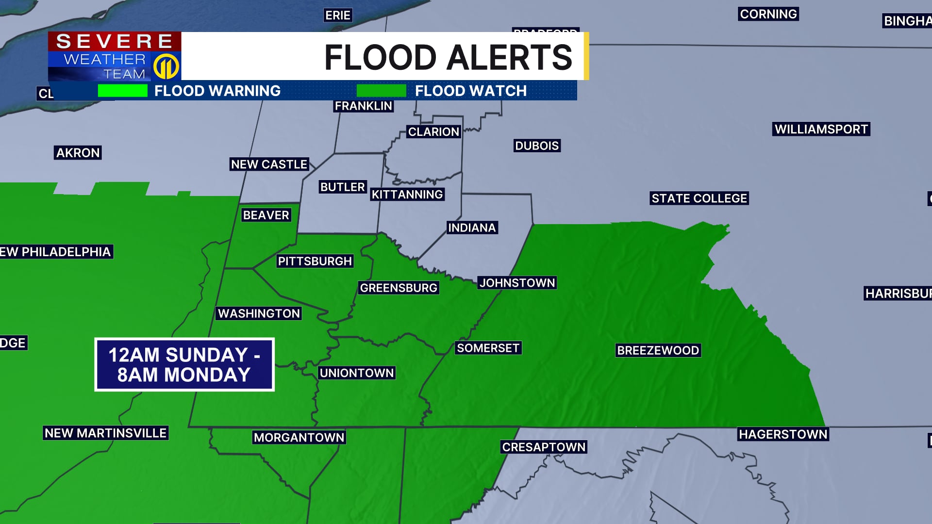 Rain returns in waves Sunday, with potential for flooding, wind damage