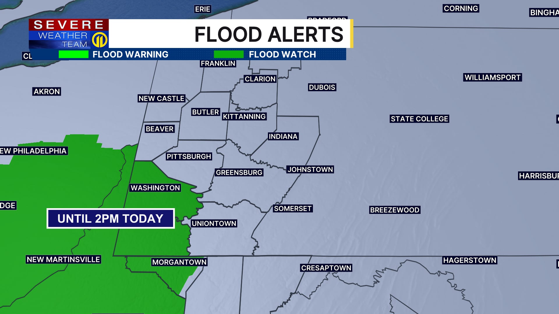 Heavy rain on the way, localized amounts of 2″+ possible