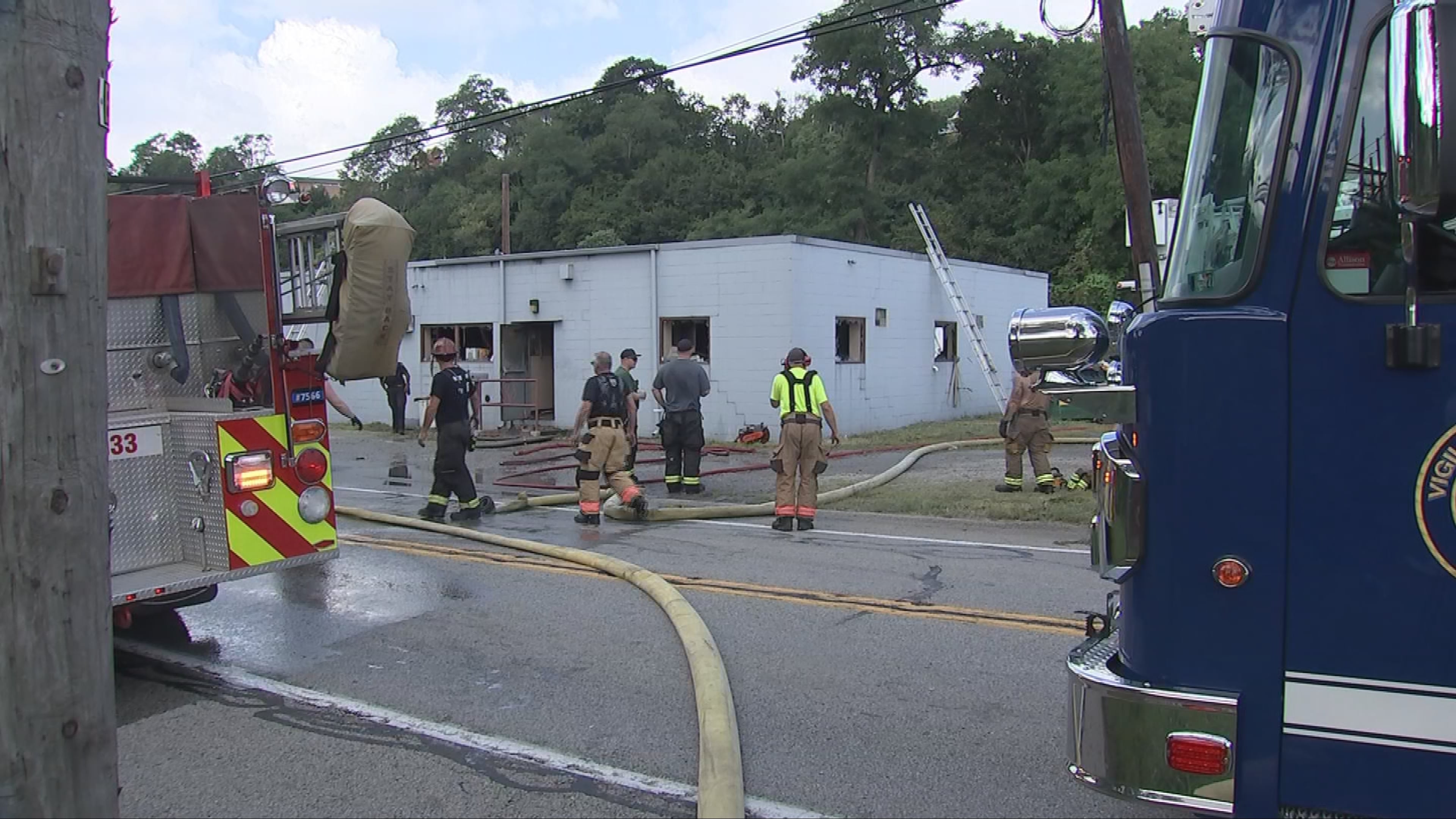 Commercial Building Damaged by Fire in Dravosburg