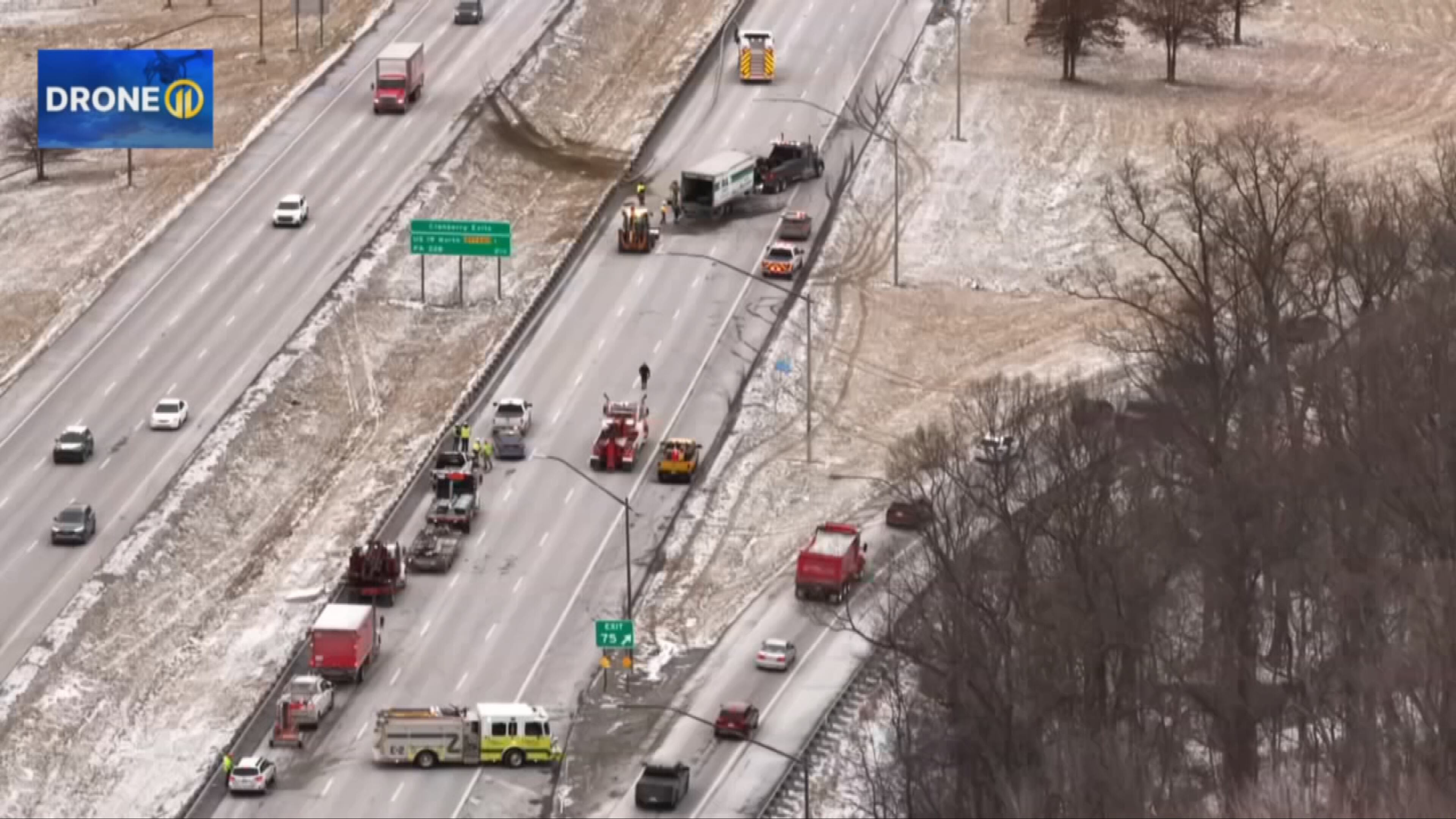 PHOTOS: Traffic crippled after crash shuts down I-79 northbound