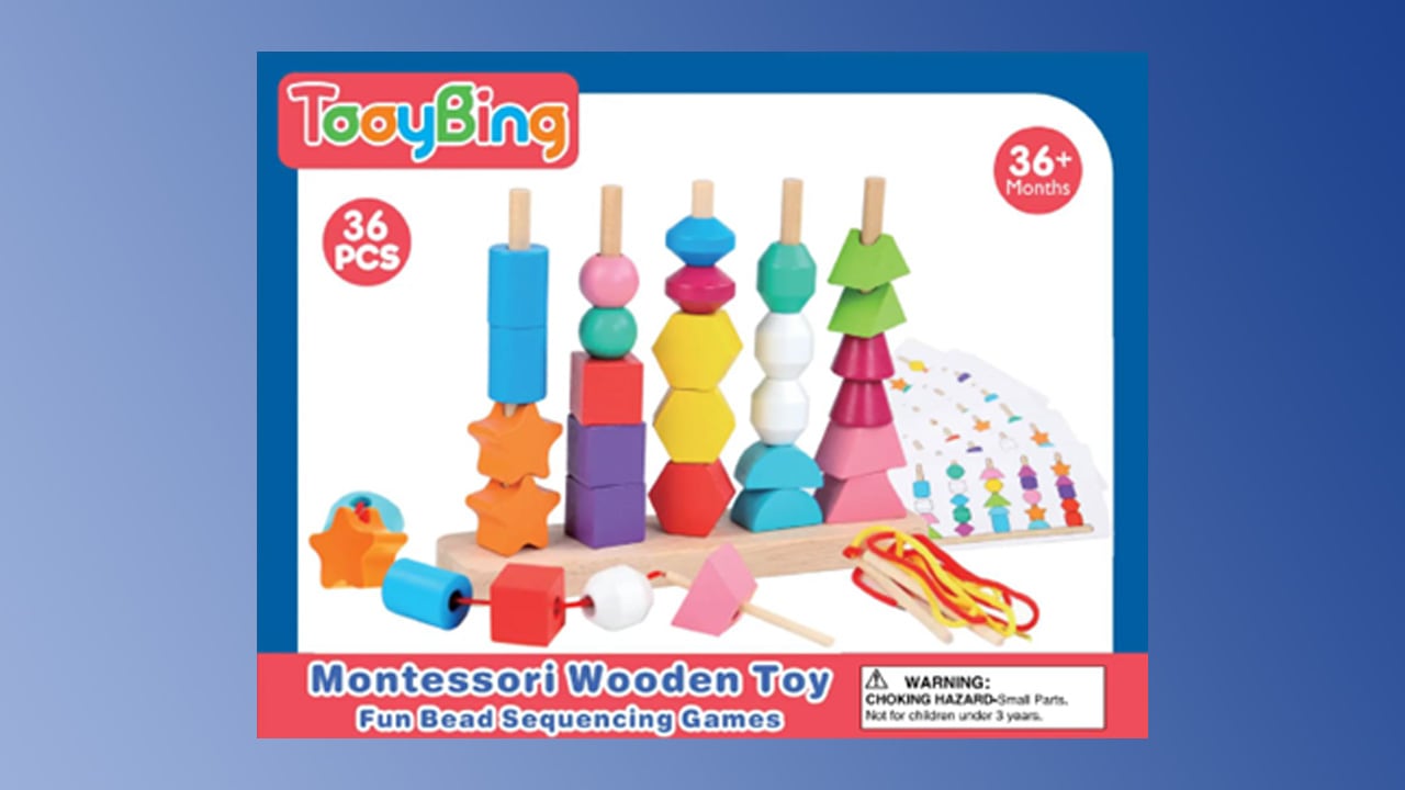 TooyBing Wooden Bead Stacking Toys Recalled Nationwide Due to Choking Hazard