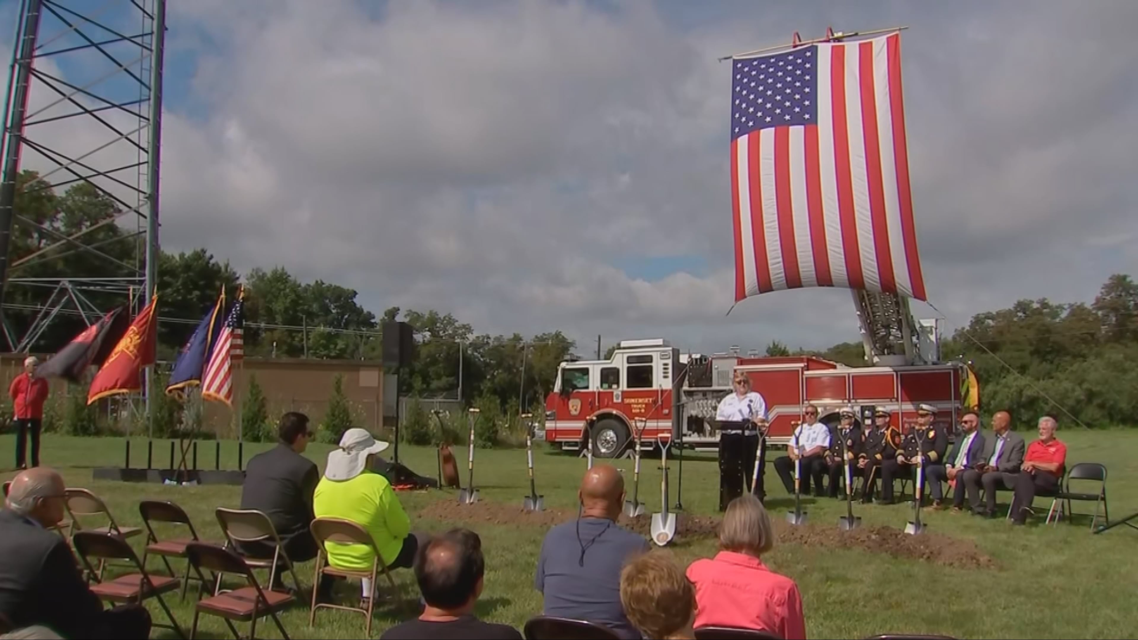 Groundbreaking ceremony held for fallen firefighters memorial in Somerset County