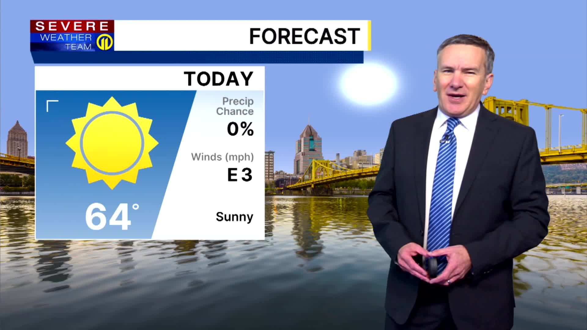 Pittsburgh Forecast: Sunny Skies and Mild Temperatures Expected Tuesday